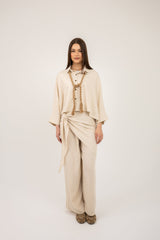 The Trio Wrap Set -Beige