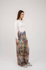 The Patterned Scarf Pants