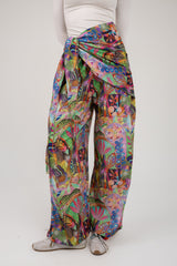 The Patterned Scarf Pants