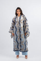 Lush Cardigan _Blue & Gray