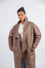 The S Coat _ Taupe Beige