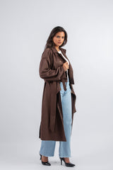 The long/short coat _ Dark Brown