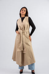 Trenchy Vest _ Beige