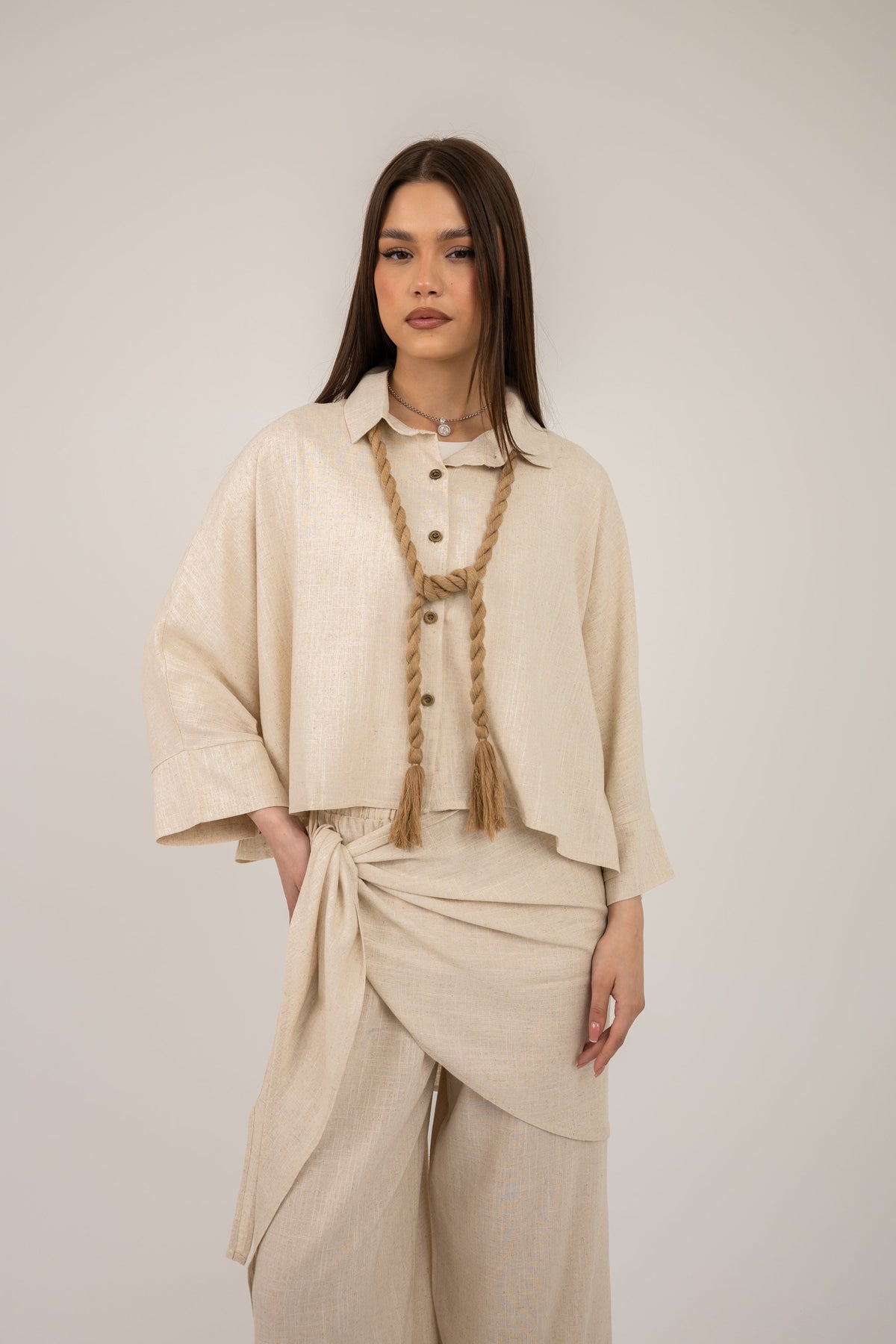 The Trio Wrap Set -Beige