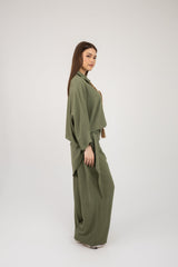 The Trio Wrap Set -Olive Green