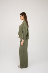 The Trio Wrap Set -Olive Green