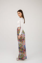 The Patterned Scarf Pants