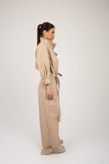 Detachable Jumpsuit -Beige