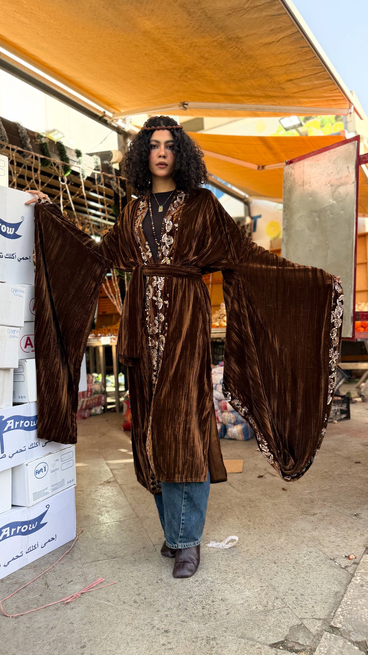 The Earthy Trim Kaftan