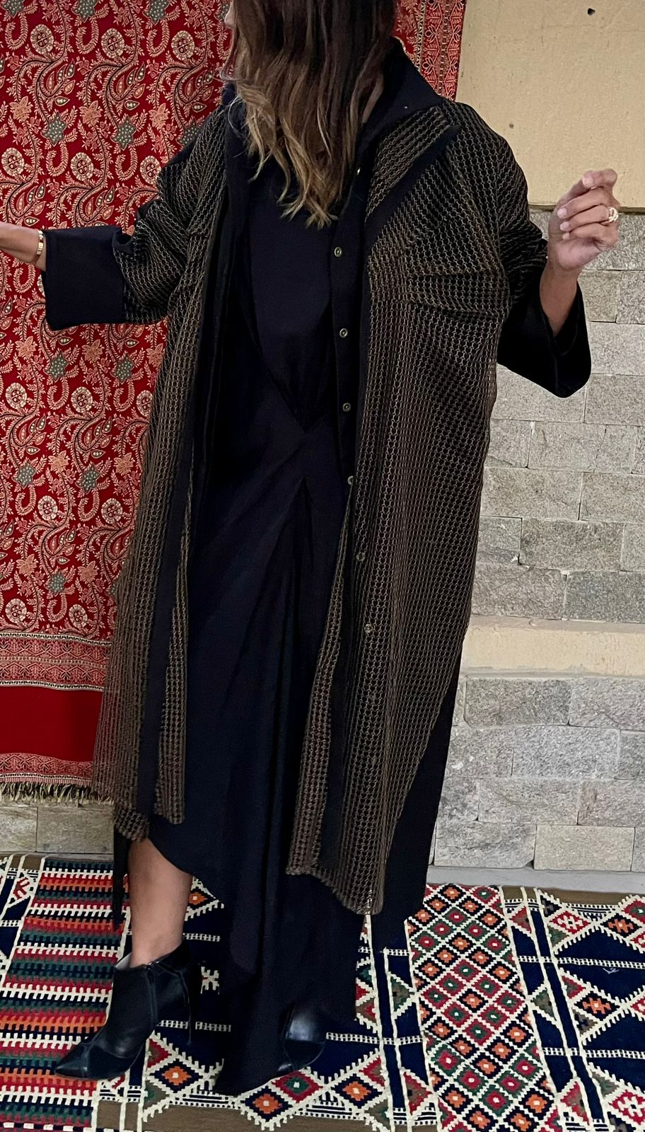 Luxe Mesh Cardigan _ Black